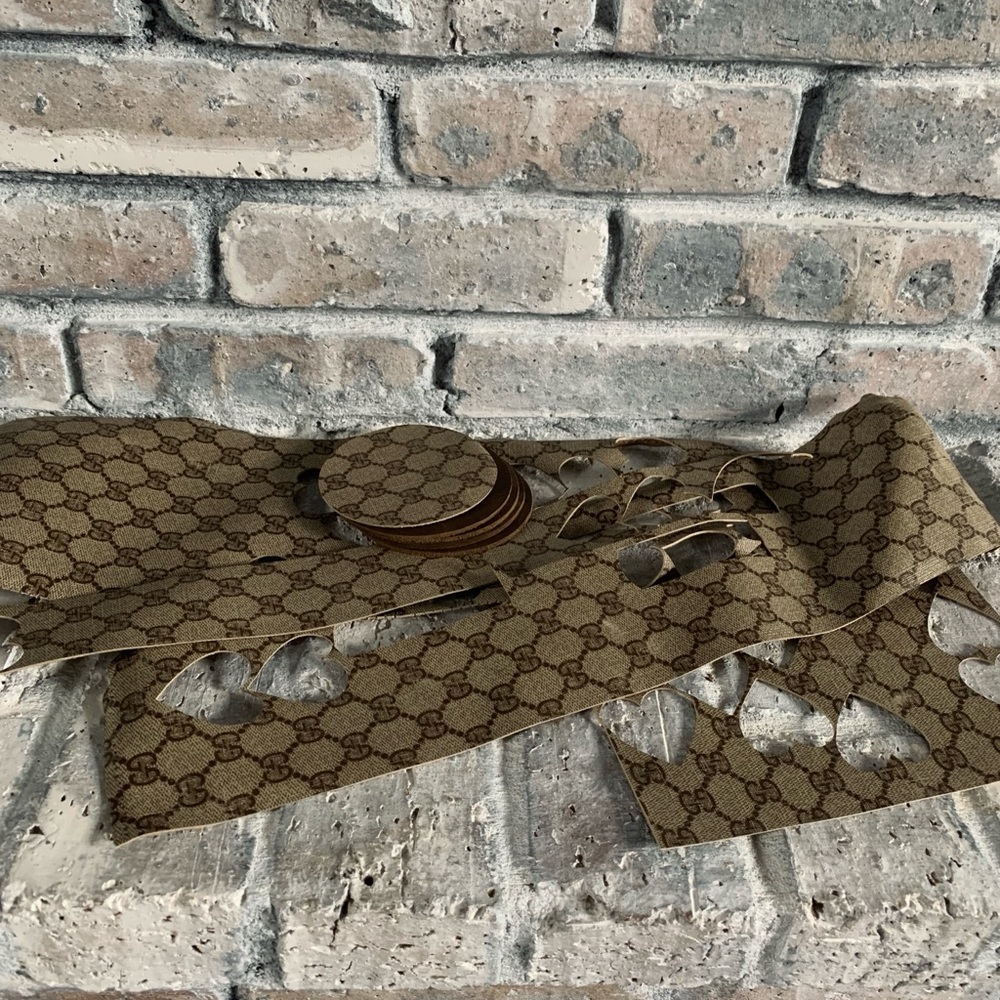 Authentic vintage Gucci monogram large scraps